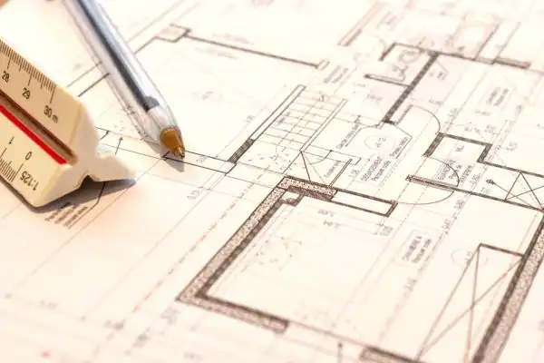 Image of architect Stroud drawings